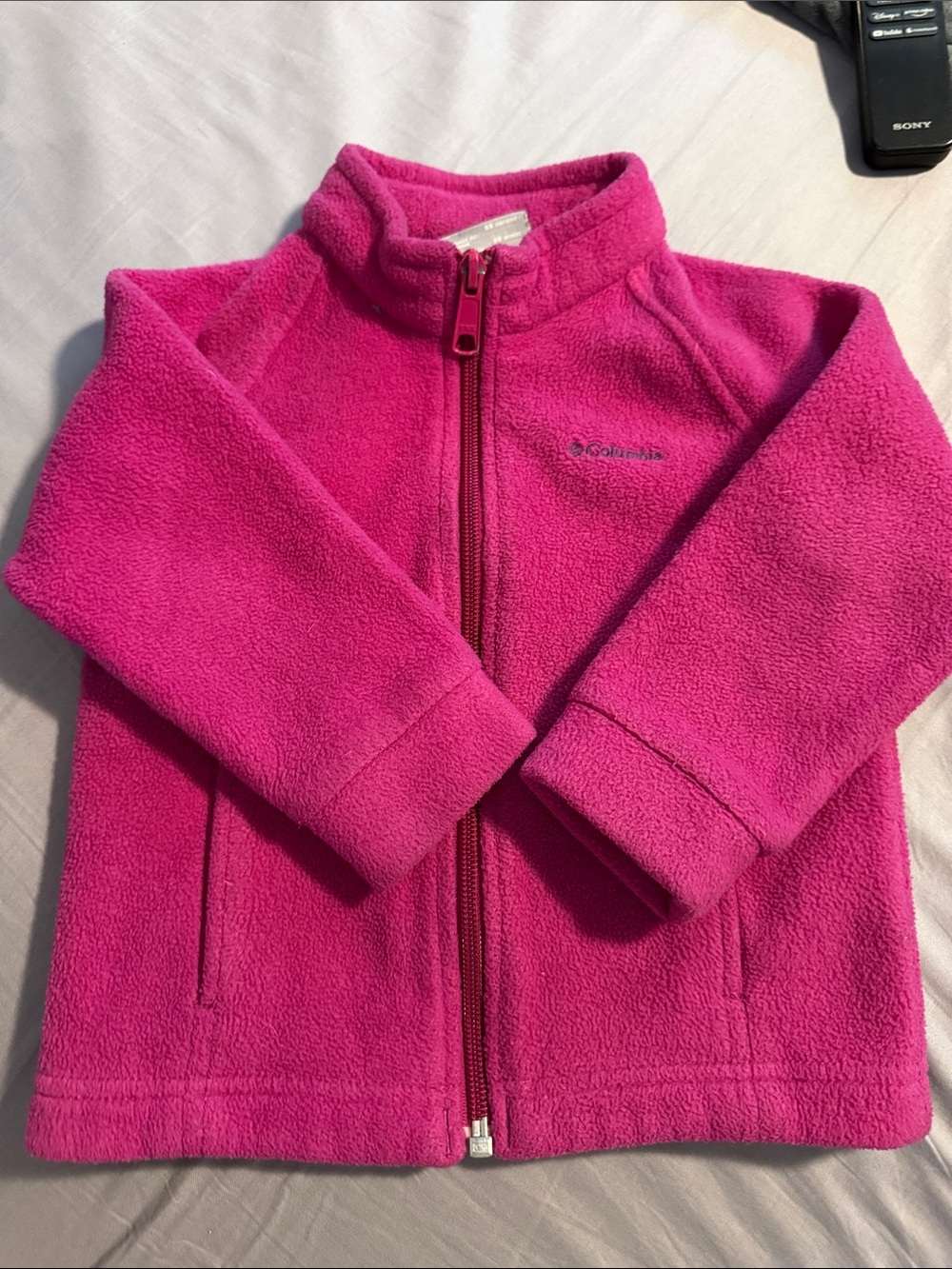 Columbia Kids Hot Pink Full-Zip Fleece Jacket